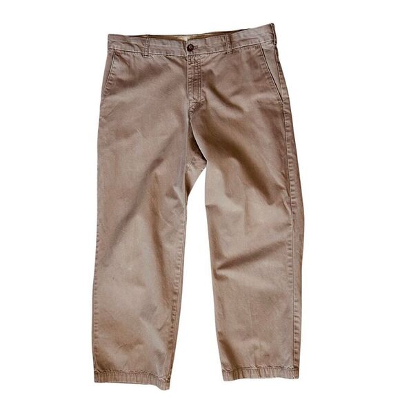 IZOD Saltwater Wash Straight Cut Chinos Khaki Pants 36x30 - Picture 1 of 6